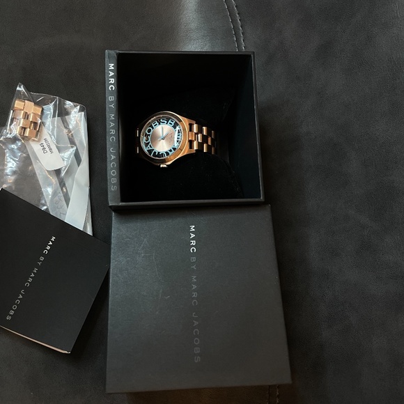 Rare Marc by Marc Jacobs Rose Gold & Blue Watch main image 8